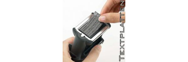 Textplatten - für den vorhandenen Stempel