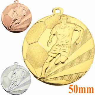 Fußballmedaille 16360 gold Aufkleber