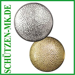 Knopf mit Öse, gekörnt, Ø 20,5 mm silber