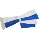 Schärpe Baumwolle, blau/weiß silberfarben