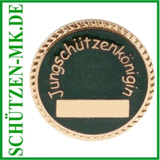 Abzeichen 81364, Auflage Jungschützenkönigin mit Sicherheitsnadel Jahreszahl