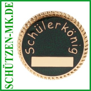 Abzeichen 84142, Auflage Schülerkönig mit Sicherheitsnadel Jahreszahl
