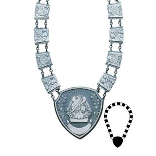 Schützenkette 30465, altsilber