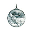 Jagdmedaille "Rothirsch" bronzefarbig Text