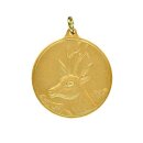 Jagdmedaille "Bock" vergoldet Text