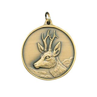 Jagdmedaille "Bock" bronzefarbig ohne