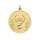 Jagdmedaille "Hubertushirsch" vergoldet Jahreszahl