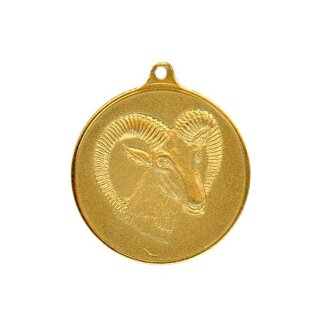 Jagdmedaille "Muffel" vergoldet ohne
