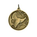 Jagdmedaille "Auerhahn" bronzefarbig Text