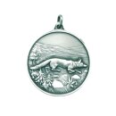 Jagdmedaille "Fuchs" vergoldet ohne