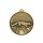 Jagdmedaille "Fuchs" bronzefarbig Text