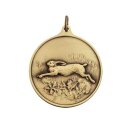 Jagdmedaille "Hase" bronzefarbig ohne