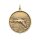 Jagdmedaille "Ente" bronzefarbig Text