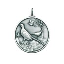 Jagdmedaille "Fasan" bronzefarbig Text