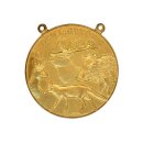 Jagdmedaille "Hochwild" vergoldet Text
