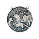 Jagdmedaille "Hochwild" vergoldet Text