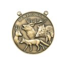 Jagdmedaille "Hochwild" bronzefarbig Text