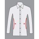 Schützenhemd "Hubertus", 1/1 Arm, weiß, mit Stick, Slim Fit