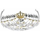 Diadem, Messing, massiv geprägt, versilbert,