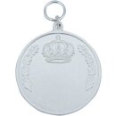 Medaille 51765, mit Öse und Ring versilbert ohne