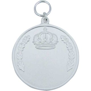 Medaille 51765, mit Öse und Ring versilbert vorne und hinten