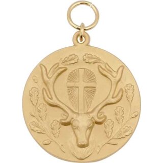 Medaille 14349 vergoldet Text