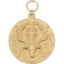 Medaille 14349 vergoldet Text