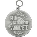 Medaille 40200, Für besondere Verdienste", mit Öse und Ring" altsilber ohne