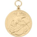 Medaille 10585 vergoldet ohne