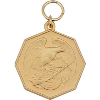 Medaille 23293, mit Öse und Ring vergoldet Text