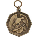 Medaille 23293, mit Öse und Ring bronze Text