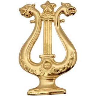 Abzeichen 01274 Lyra vergoldet mit Splint