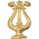 Abzeichen 01274 Lyra vergoldet mit Splint