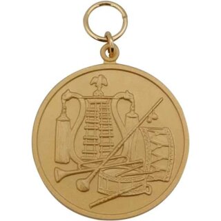 Medaille 54450, mit Öse und Ring vergoldet Text