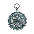 Medaille 54450, mit Öse und Ring vergoldet Text