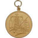 Medaille 54450 vergoldet Text