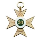 Orden 50063, mit Öse und Ring versilbert ohne 25