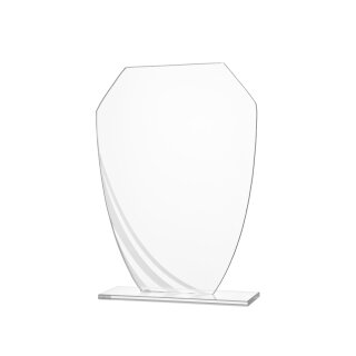 Glastrophäe aus 3er Serie 18570 21 cm Lasergravur