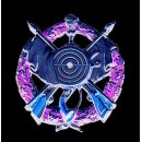 Abzeichen, Messing, hohl geprägt, vergoldet, mit...