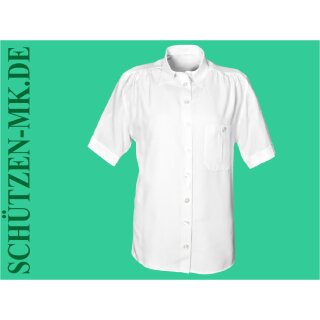 Schützenbluse "Hubertus", 1/2 Arm, weiß 54