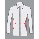 Schützenhemd "Hubertus", 1/1 Arm, weiß, Slim Fit 45