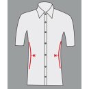 Schützenhemd "Hubertus", 1/2 Arm, weiß, mit Stick, Slim Fit 40
