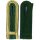 Schulterstück, 4-streifig, Außen und Querspange gold, Innensoutache schützengrün