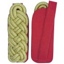 Schultergeflecht, Majorsgeflecht, Rundschnur gold, Filz rot