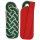 Schultergeflecht, Meistergeflecht, Soutache grün, Kordel silber, Filz rot