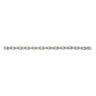 Kette, ca 75 cm mit Federring, Messing, versilbert, mit Federring