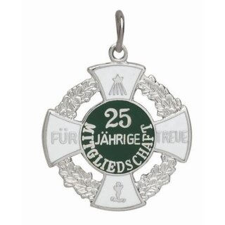 Jubiläumsorden A40.10 versilbert mit Zahl 25 ohne