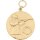 Medaille 11163, mit Öse und Ring, Ø 33 mm vergoldet Text