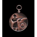 Medaille 11163, mit Öse und Ring, Ø 33 mm altsilber Text