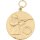 Medaille 11168, mit Öse und Ring, Ø 28 mm vergoldet Text